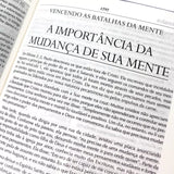 Bíblia Campo de Batalha da Mente | NVA | Letra Normal | Capa Luxo Azul