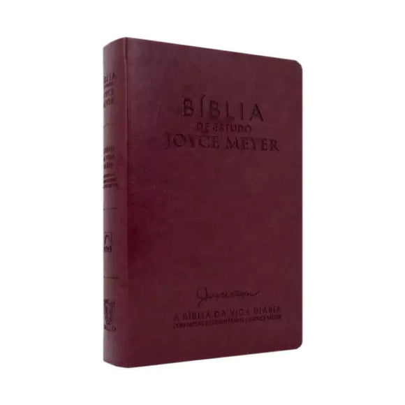 Bíblia De Estudo Joyce Meyer | NVI | Letra Média | Capa Bordo