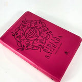 Bíblia Sagrada | BKJ | Letra Normal | Capa Luxo Rosa com Zíper