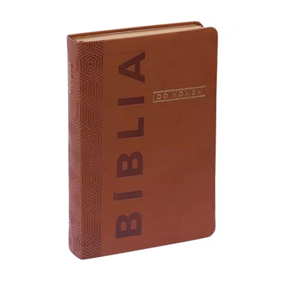 Bíblia Devocional Do Homem | NVI | Letra Grande | Capa Luxo Marrom