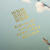 Bíblia de Estudo Filament para Toda Mulher | Caixa Box | NVT | Capa Luxo Azul