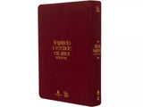 Bíblia Sagrada NVI | Bible Journaling | Com Espaço para Anotações | Leitura Perfeita | Falei com Amor | Capa Tecido Vinho