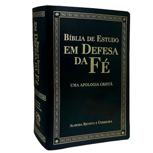 Bíblia de Estudo em Defesa da Fé | ARC | Luxo Preta