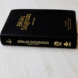 Bíblia Sagrada com Harpa Cristã | ARC | Letra Gigante | Capa Luxo Floral Preta