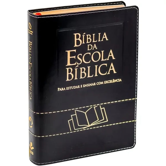 Bíblia da Escola Bíblica | NAA | Letra Normal | Capa Luxo Preta