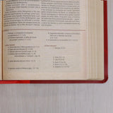 Bíblia de Estudo Igreja Primitiva | NAA | Capa Luxo Vermelha