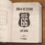 Bíblia de Estudo Rota 66 | NVI | Luiz Sayão | Capa Flexível Preta
