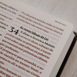 Bíblia King James 1611 | Letra Hipergigante | Capa Luxo Preta