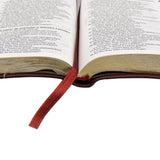 Bíblia Sagrada Slim | NAA | Letra Normal | Capa Couro Legítimo Rubi