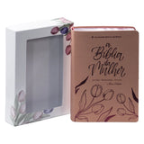 A Bíblia da Mulher | Letra Grande | NAA | Capa Luxo Aston Rosa | Caixa Janela