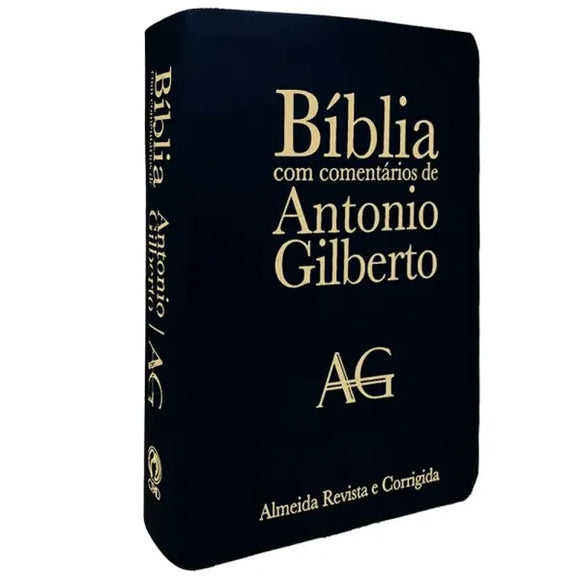 Bíblia com Comentários Antonio Gilberto | ARC | Letra Normal | Capa Preta