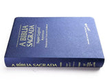 Bíblia Sagrada | ACF | Letra Super Legível | Capa Azul Borda Dourada