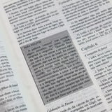Bíblia Campo de Batalha da Mente | NVA | Letra Normal | Capa Branco E Rosa Luxo