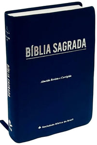 Bíblia Sagrada Economica | ARC | Letra Gigante | Capa Azul Luxo