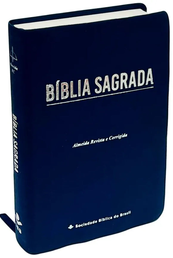 Bíblia Sagrada Economica | ARC | Letra Gigante | Capa Azul Luxo