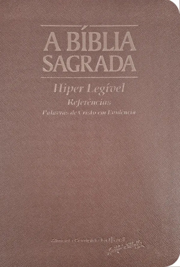 Bíblia Sagrada | ACF | Hiper Legível | Capa Luxo Rose Gold