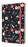 Caderno Pão Diário Notas | Floral Preta