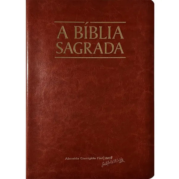 A Bíblia Sagrada | ACF | Mega Legível | Capa Luxo Mogno