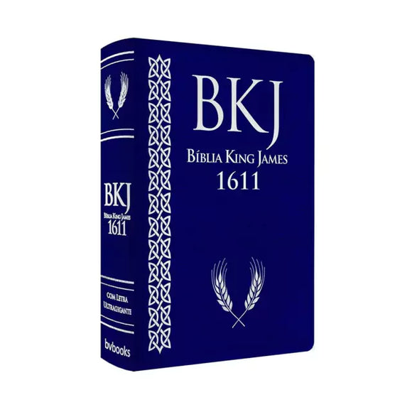 Bíblia King James 1611 l Letra Ultragigante l Luxo Azul