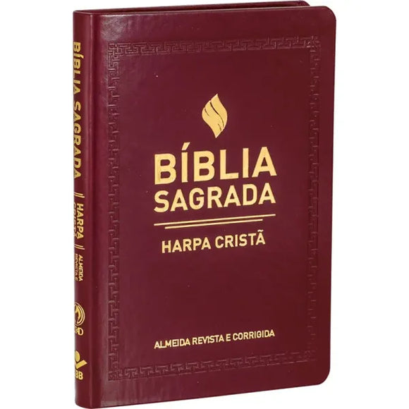 Bíblia Sagrada Slim com Harpa Cristã | ARC | Letra Normal | Marrom