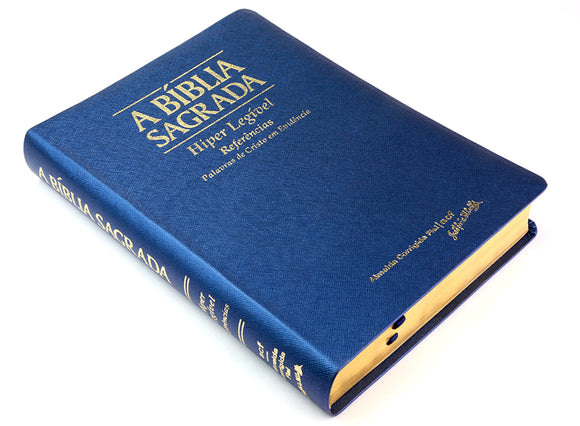 Bíblia ACF Hiper Legível com Ref. - Azul