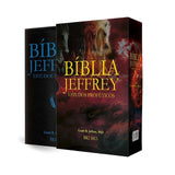Bíblia Jeffrey de Estudos Proféticos King James | BKJ 1611 | Letra Normal | Capa Luxo Preta e Azul