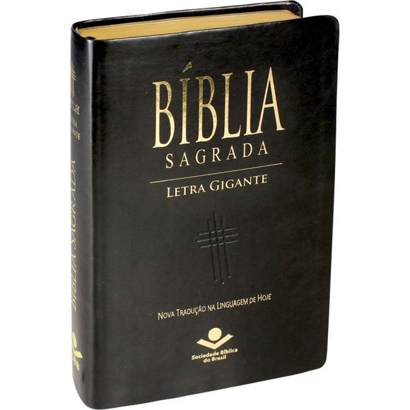 Bíblia Sagrada | Letra Gigante | NTLH | Capa Preta Nobre l Sem Indice