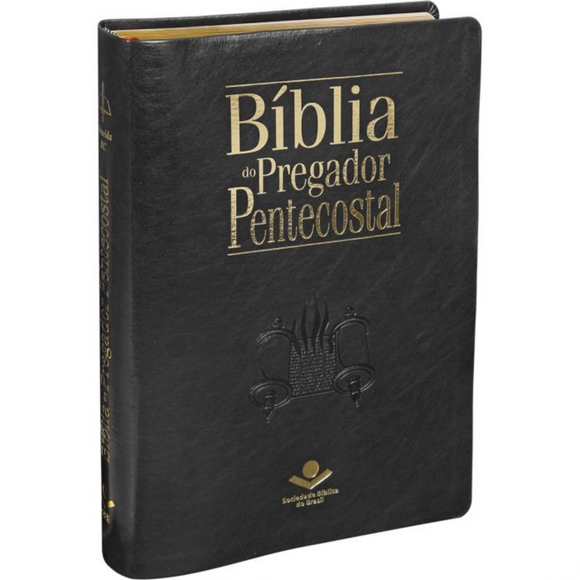 Bíblia do Pregador Pentecostal | Letra Normal | ARC | Capa Preta Nobre | c/ Índice