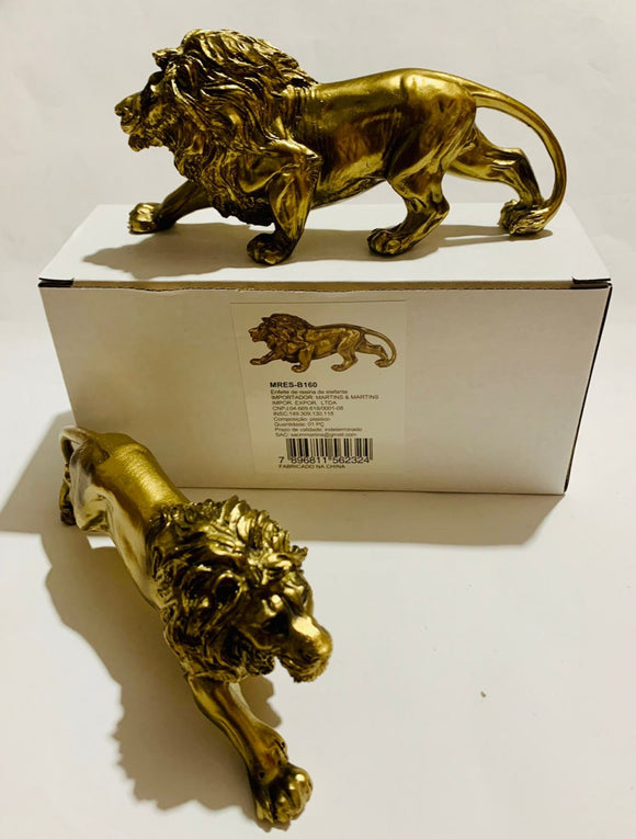 Miniatura leão de resina (cor bronze), cada