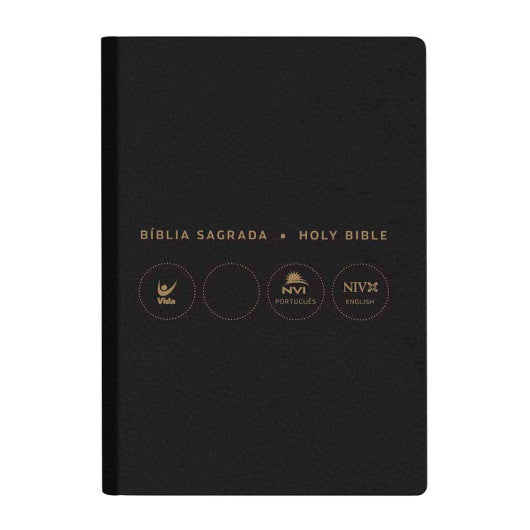 Bíblia Sagrada – Holy Bible | Português e Inglês | NVI Letra Normal | Preta