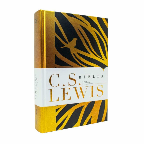 Bíblia C. S. Lewis | NAA | Leitura Perfeita | Capa Dura Preto e Dourado