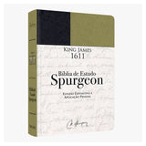 Bíblia de Estudo Spurgeon | King James 1611 | Letra Grande | Luxo | Verde