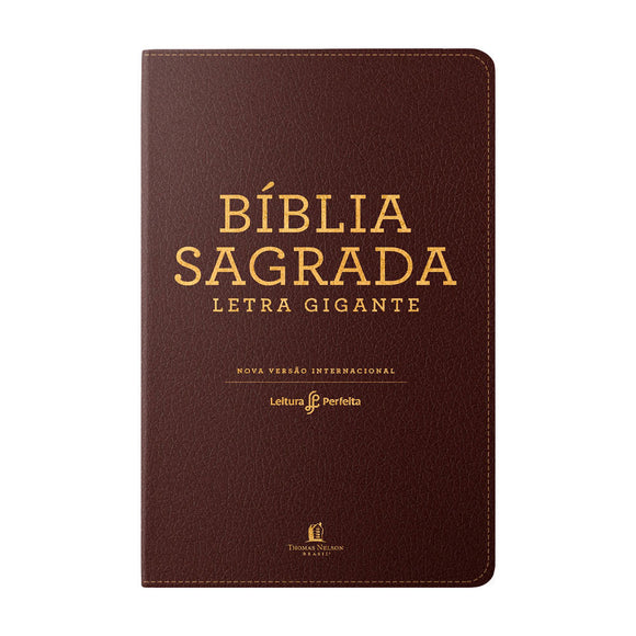 Bíblia Leitura Perfeita NVI | Letra Gigante | Marrom