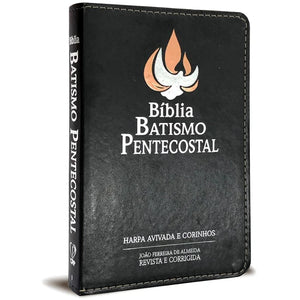 Bíblia Batismo Pentecostal | Letra Gigante e Harpa | Preta